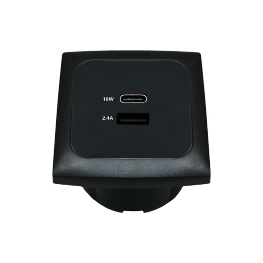 HABA Opal Prise USB A & C noir
