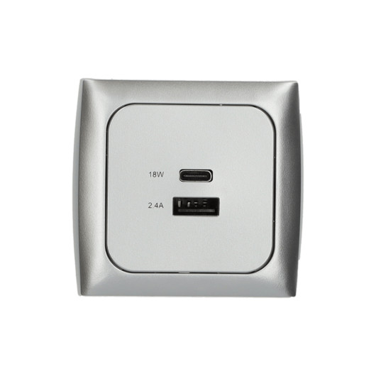 HABA Opal Prise USB A & C argent