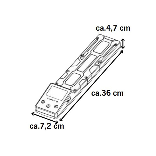 Pèse essieu 1500 kg Carbest - balance pour roue de caravane, remorque et camping-car | dimensions