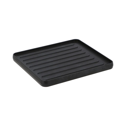 Grill pour réchaud à gaz - plaque réversible pour la cuisson en plein air - côté nervuré