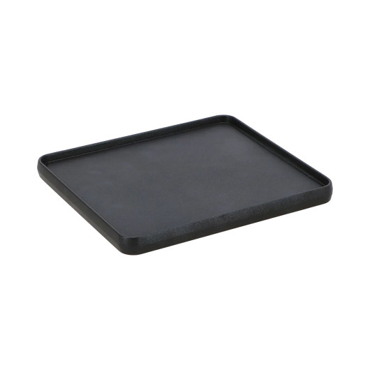 Grill pour réchaud à gaz - plaque réversible pour la cuisson en plein air - côté lisse