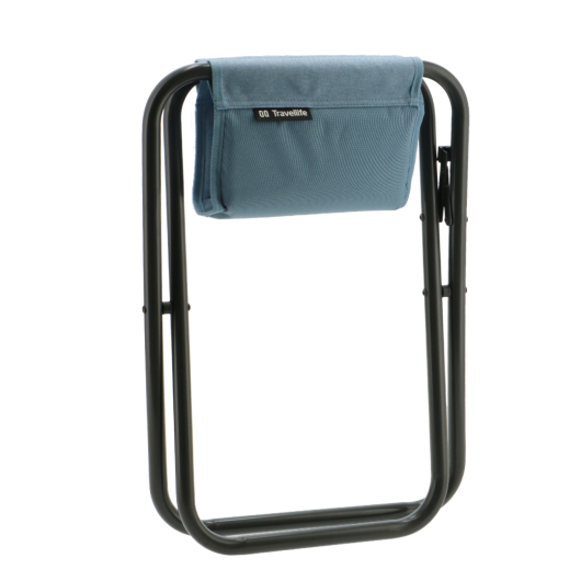 Tabouret Lago Travellife - repose-pieds stable et pliant pour le camping - bleu