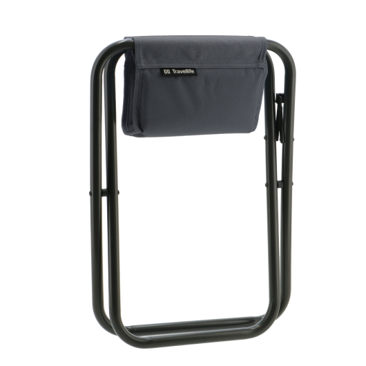 Tabouret Lago Travellife - repose-pieds stable et pliant pour le camping - gris