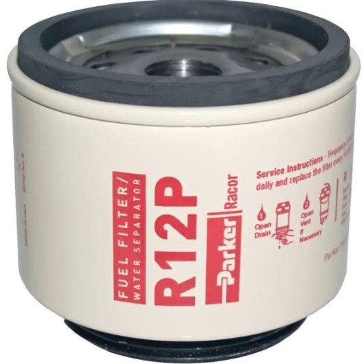Cartouche pré-filtre gasoil R12P Parker | filtre de rechange pré-filtre moteur in-bord de bateau