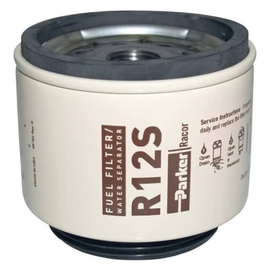 Cartouche pré-filtre gasoil R12S Parker | filtre de rechange pré-filtre moteur in-bord de bateau
