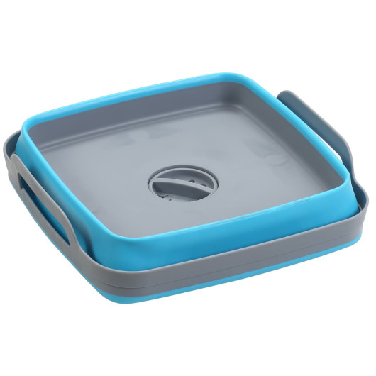 Bassine rétractable - panier multifonction pour le camping et les road-trips en van - pliée