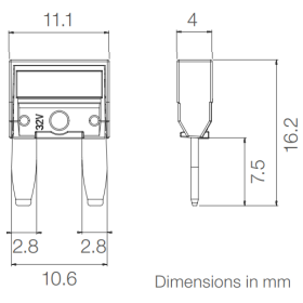MTA Fusible miniVAL 2 à 30 A Fusible automobile MiniVAL MTA | Circuit 12/24V en bateau et véhicule aménagé