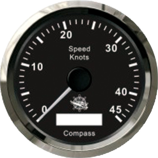 Compteur vitesse bateau speedomètre aiguille avec GPS osculati | Instrument de contrôle pour bateau | noir