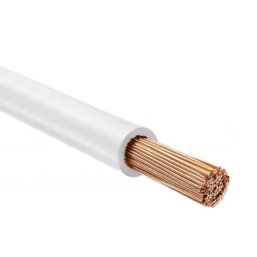 Câble souple Nexans 1,5 mm² | Fil à la coupe réseau 12-230 V camping-car & bateau | Blanc