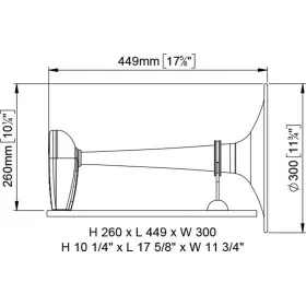 Avertisseur sonore MA1-C 12V Marco | signalisation et sécurité en bateau en navigation