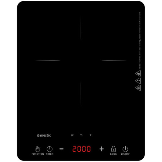 Plaque de cuisson MIC-120 - équipement performant pour van et fourgon - face allumé