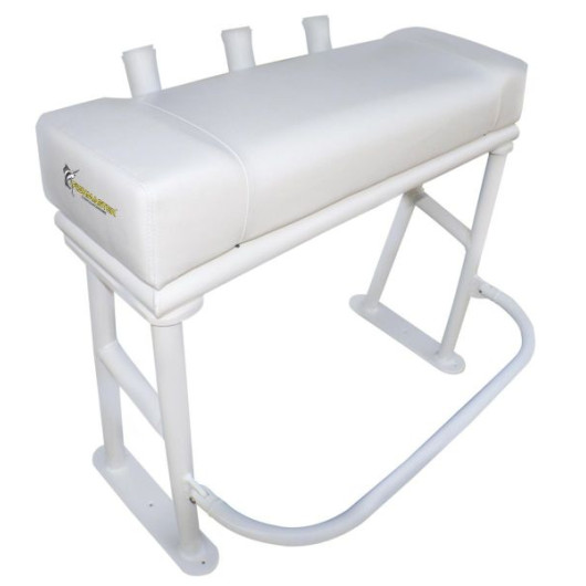 Fishmaster leaning post original - équipement de pont pour la pêche sportive - blanc
