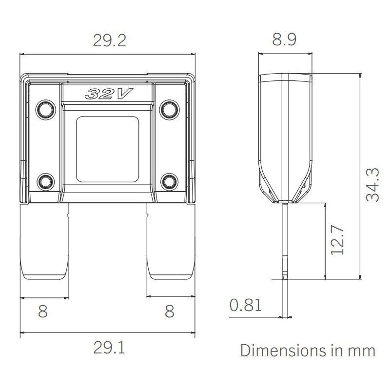 Porte-fusible étanche 12V - Lot Pour Voiture, Camion, Protection électrique Fiable