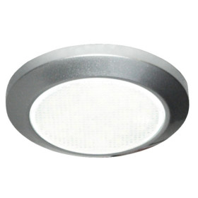 CARBEST Plafonnier LED 2 éclairages ø 69 mm Blanc ou bleu interrupteur tactile