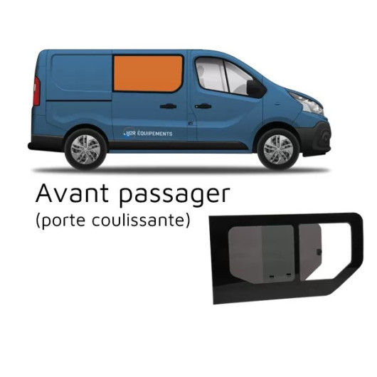 Baie latérale & arrière - fenêtre pour Trafic 3 - avant passager