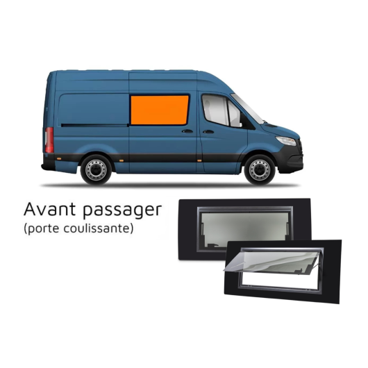 Baie latérale projetable - Sprinter II - avant passager