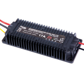 EM Chargeur Booster DC-DC CB24-17IP : vu de haut et côté