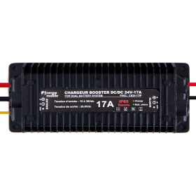 EM Chargeur Booster DC-DC CB24-17IP : vu de haut et côté