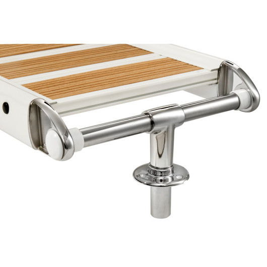 Passerelle pliante Aluminium vernis blanc Iroko Osculati | Passerelle & rampe bateau moteur voilier | iroko