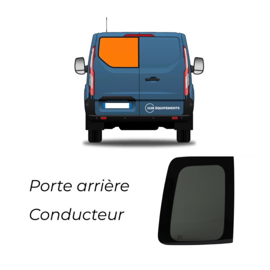 CARBEST Baie latérale & arrière | Custom V710 - emplacement véhicule double porte arrière conducteur