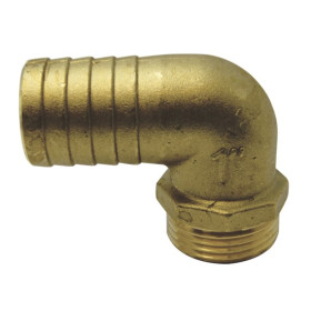 Embout cannelé laiton coudé 90° fileté mâle Osculati | Raccord plomberie bateau & camping-car