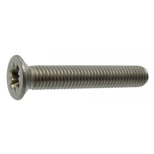 Vis métaux de 8 mm Marinox en inox A4 avec son écrou HU | Tête Fraisé et Empreinte Pozidrive