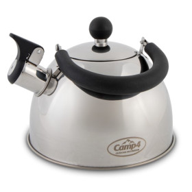 CAMP4 Bouilloire Contessa | 2,5 L Bouilloire Inox à siffet Contessa 2,5 L Camp4 – Pour camping, van et bateau