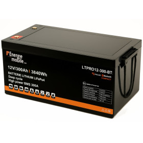 EM Batterie Lithium LTPRO 12-300Ah HD-P-BT - 3840 Wh Batterie Lithium LTPRO 12-300Ah Energie Mobile vu de face
