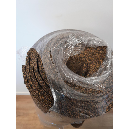 Rouleau de liège reconditionné caoutchouc ALSACORK - Isolation van, fourgon bateau & camping-car