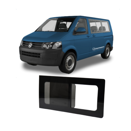 Fenêtres en verre pour VW T5 / T6 / T6.1 | Baies fixes et coulissantes homologuées 43R pour van VASP