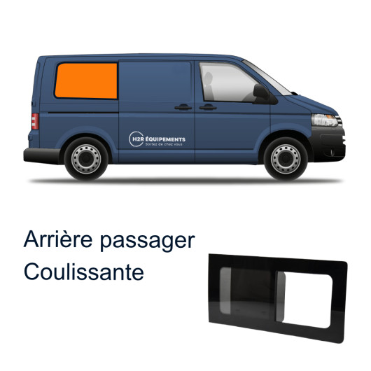 Fenêtres en verre pour VW T5 / T6 / T6.1 | avant passager coulissante