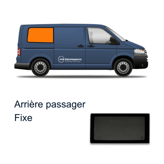 Fenêtres en verre pour VW T5 / T6 / T6.1 | avant passager fixe