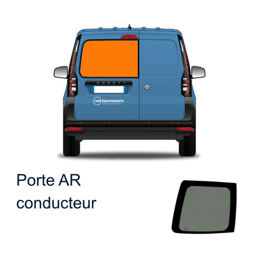 Baie double porte arrière gauche - côté conducteur emplacement carrosserie