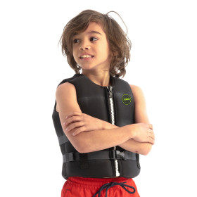 Gilet de sauvetage en néoprène junior - équipement de sécurité pour les sports nautiques - face
