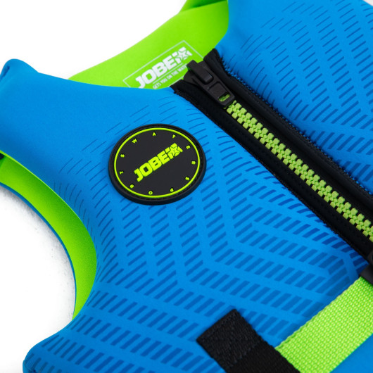 Gilet de sauvetage bleu junior - équipement de sécurité pour les sports nautiques - zip