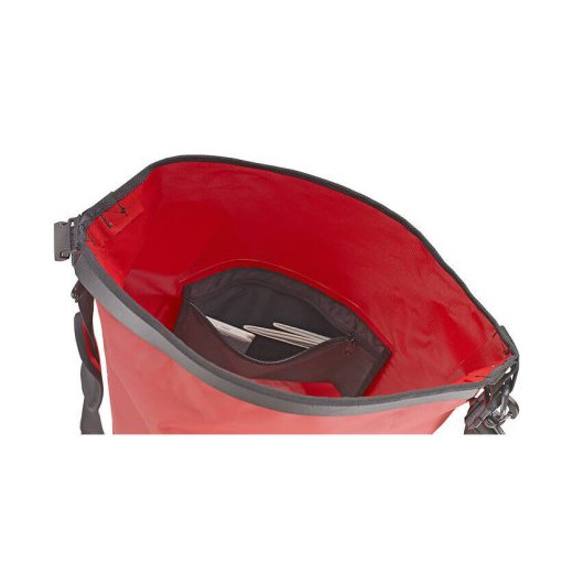 Drybag rouge 47 L - sac étanche pour sorties en mer et activités nautiques - ouvert