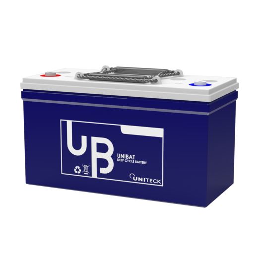Batterie UNIBAT 80.12 Gel Uniteck de 80Ah | Batterie de servitude Gel