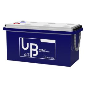 Batterie UNIBAT 220.12 Gel Uniteck de 220Ah | Batterie de servitude Gel