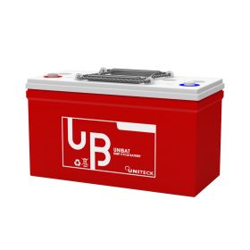 Batterie UNIBAT 100.12 AGM Uniteck de 100Ah | Batterie de servitude AGM