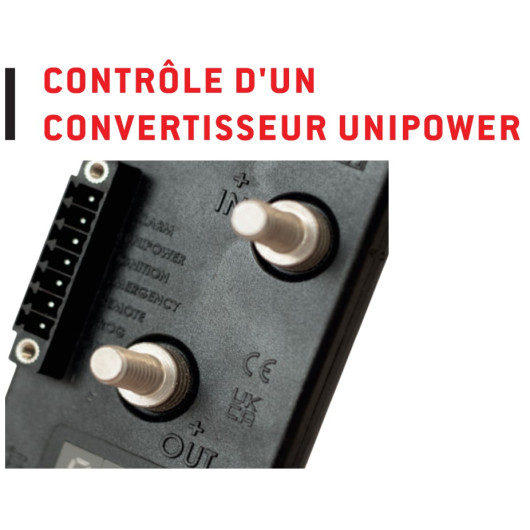 Batterie Protect Uniteck Uniprotect 160.24 C de 160 A | Protection basse et haute tension | Controle convertisseur