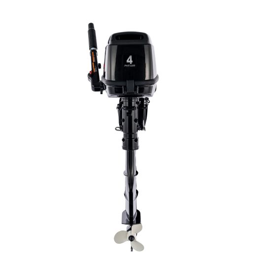 Moteur hors-bord 4T Parsun F4 BMS ou F4 BML | Moteur thermique arbre court ou long | Vue arrière