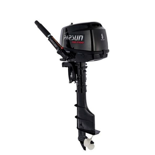 Moteur hors-bord 4T Parsun F5 BMS ou F5 BML | Moteur thermique arbre court ou long | Côté barre franche