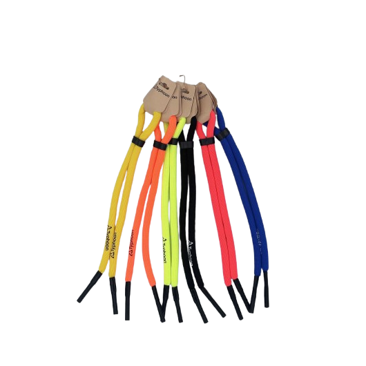 Cordons de lunettes flottants - finition latex pour pratiquants de sports nautiques - multicolore