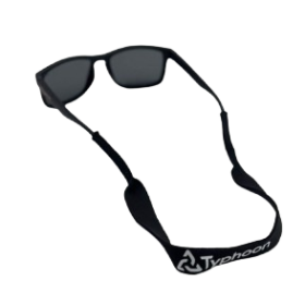 Cordons de lunettes en néoprène - accessoire pour pratiquants de sports nautiques - noir