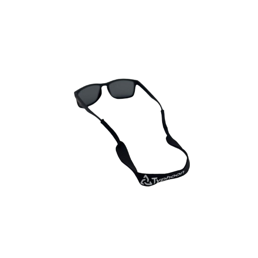Cordons de lunettes en néoprène - accessoire pour pratiquants de sports nautiques - noir