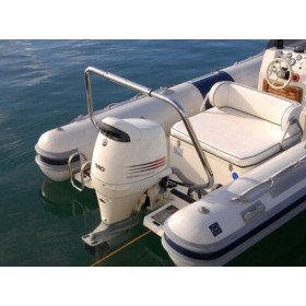 MATC Roll-Bar RTC48 | Noir Thermolaqué Roll-bar RTC48 Noir MATC en inox thermolaqué | Roll-bar pour semi-rigide