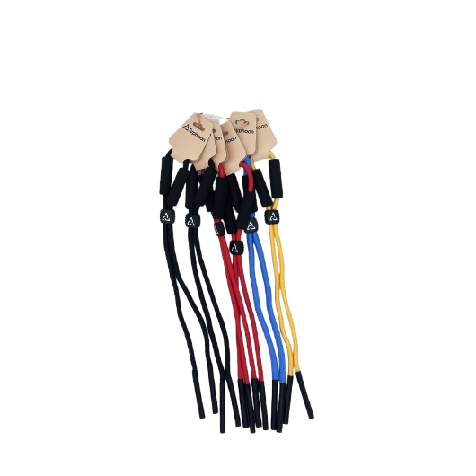Cordons de lunettes flottants - fixation latex et flotteurs - multicolore