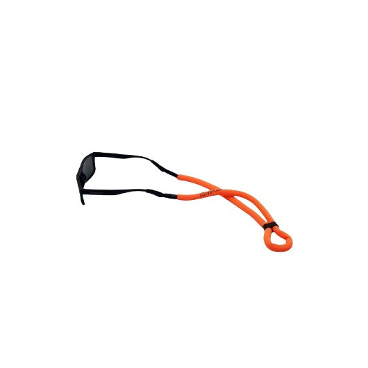 Cordons de lunettes flottants - finition latex pour pratiquants de sports nautiques - orange