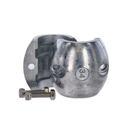 Anode Crosseven en zinc de 19 à 65 mm | Anode ligne d'arbre & gouvernail | 34 mm