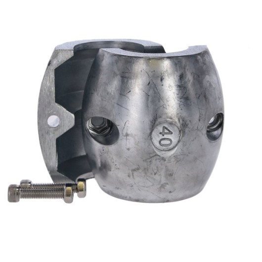 Anode Crosseven en zinc de 19 à 65 mm | Anode ligne d'arbre & gouvernail | 40 mm